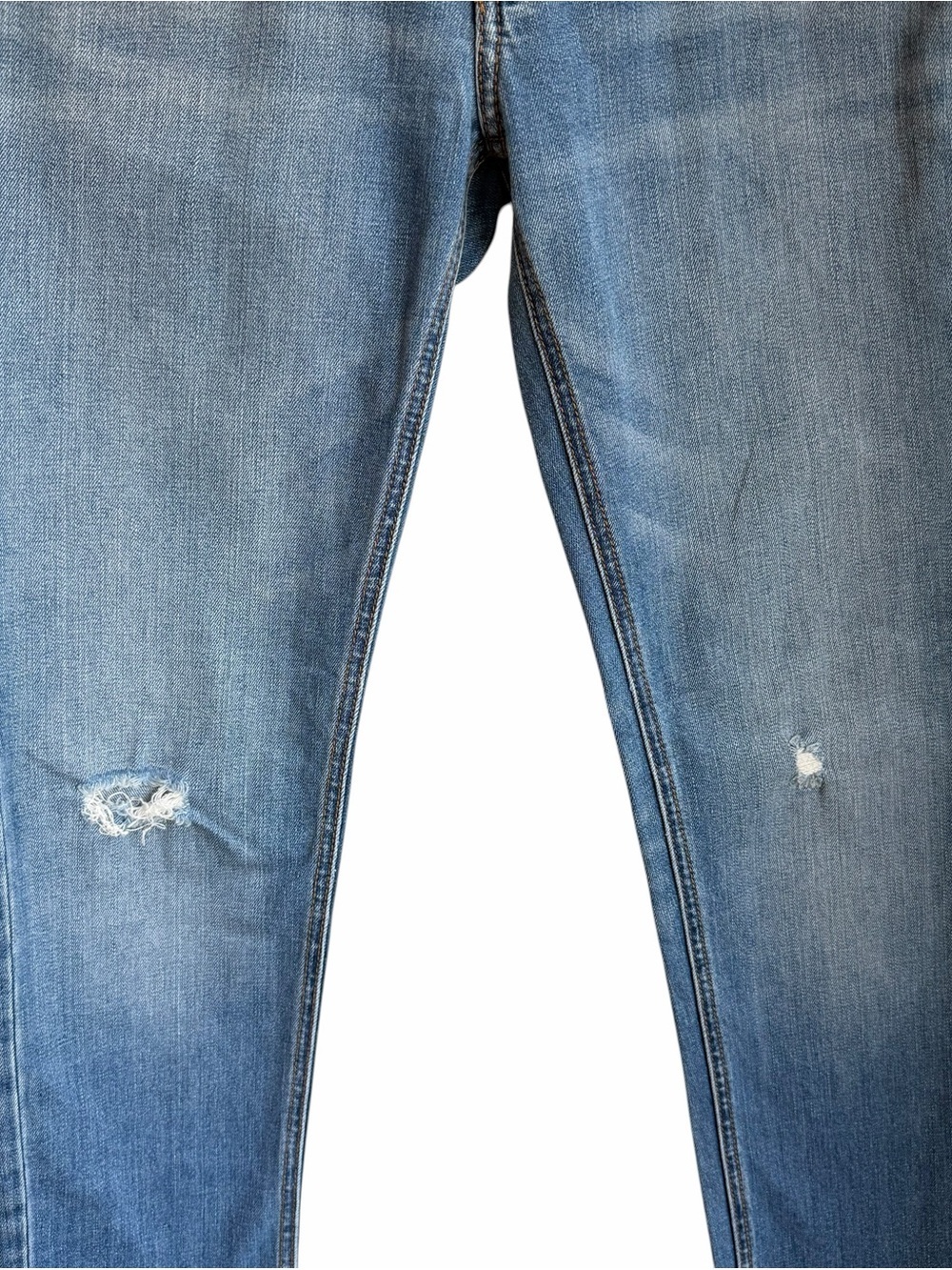 Rag & Bone Dre Low Rise Slim Boyfriend Jeans Size 24 Mick W Holes - Picture 3 of 10
